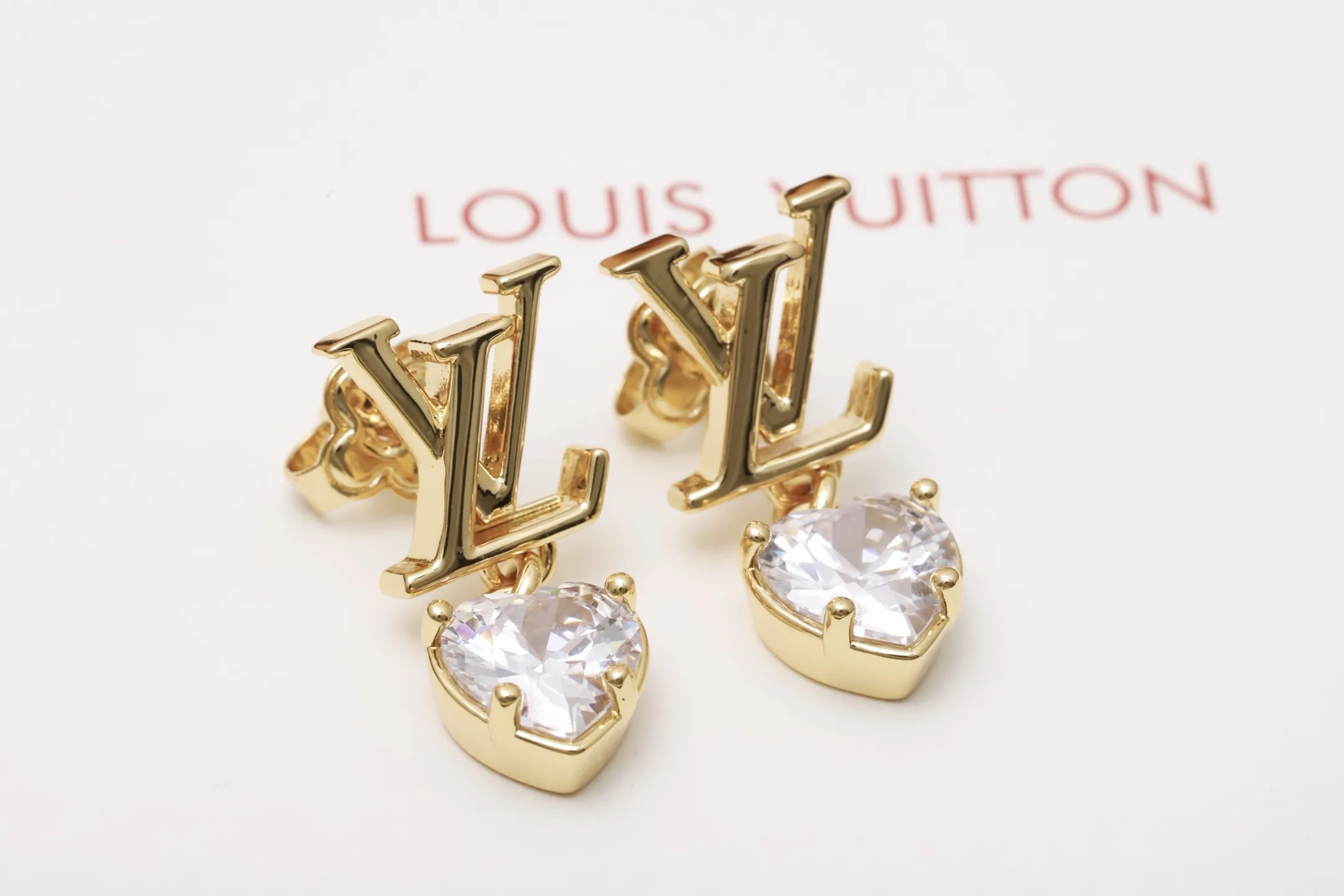 Flowergram Heart Crystal Drop Earrings D13517658 — view 4