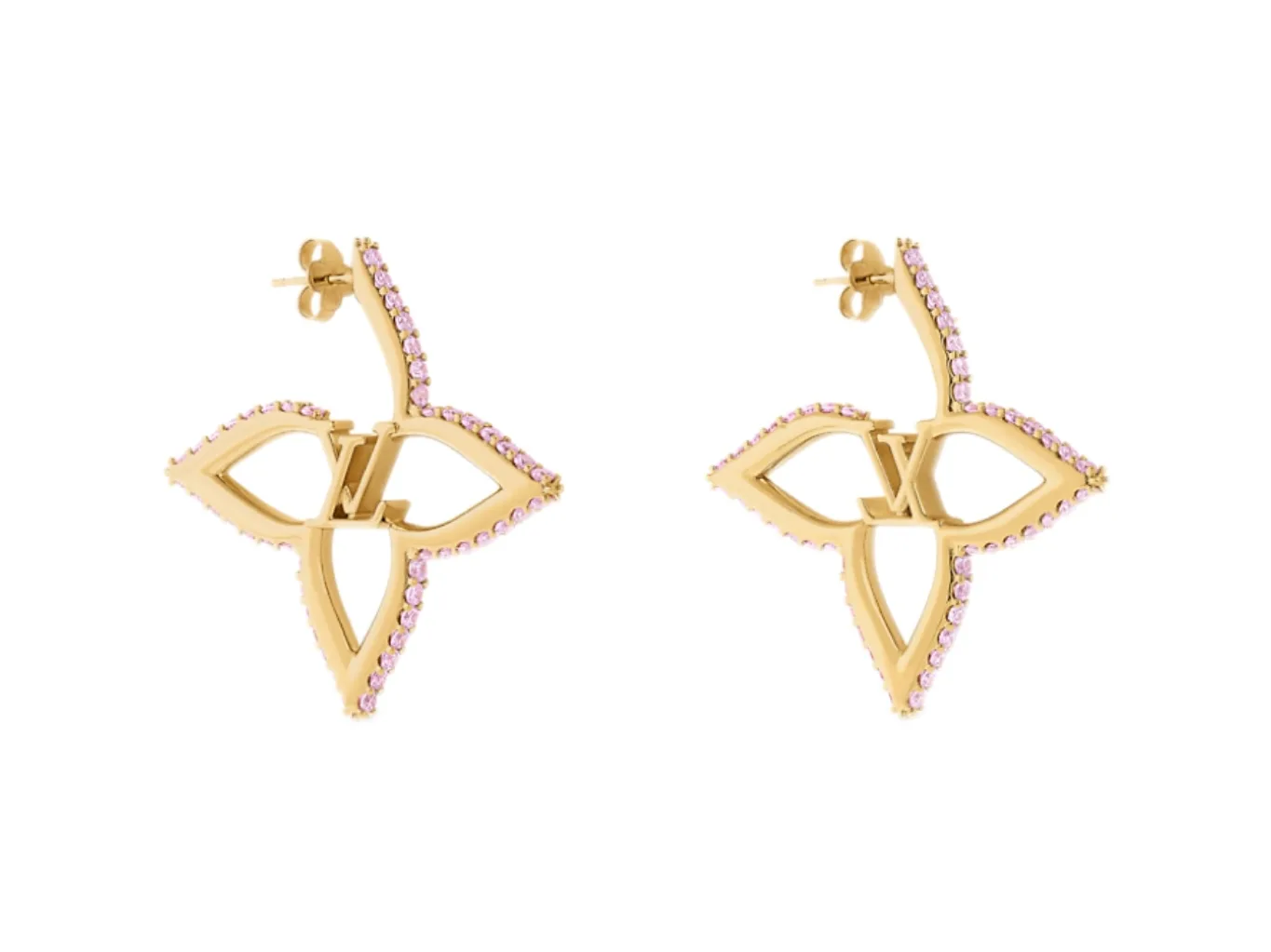 My LV Heart Monogram Flower Earrings D15517641