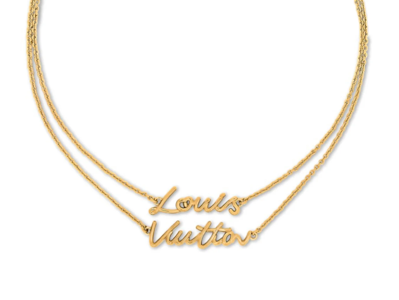 Signature Script Double-Layer Necklace D14517226