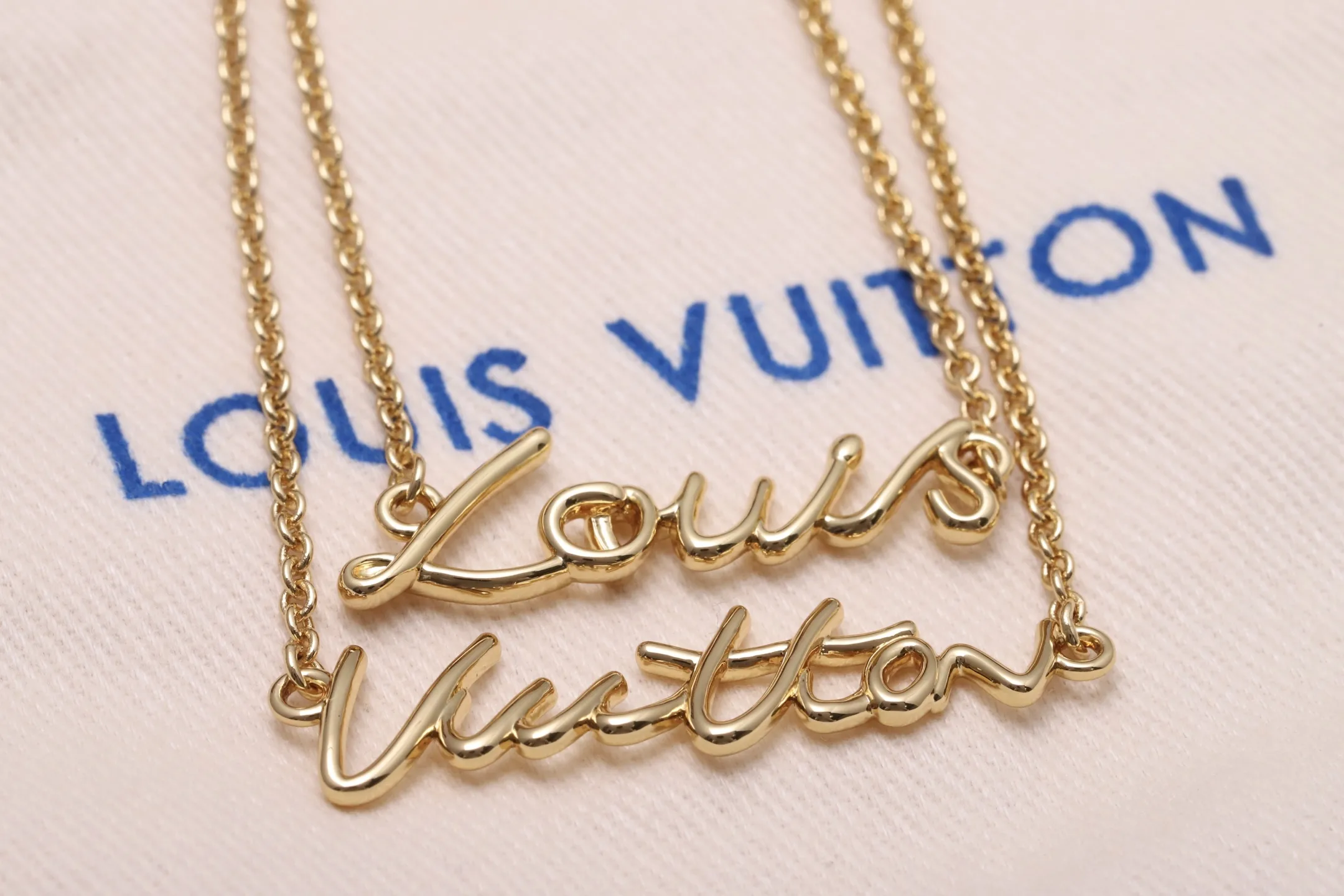 Signature Script Double-Layer Necklace D14517226 — view 3