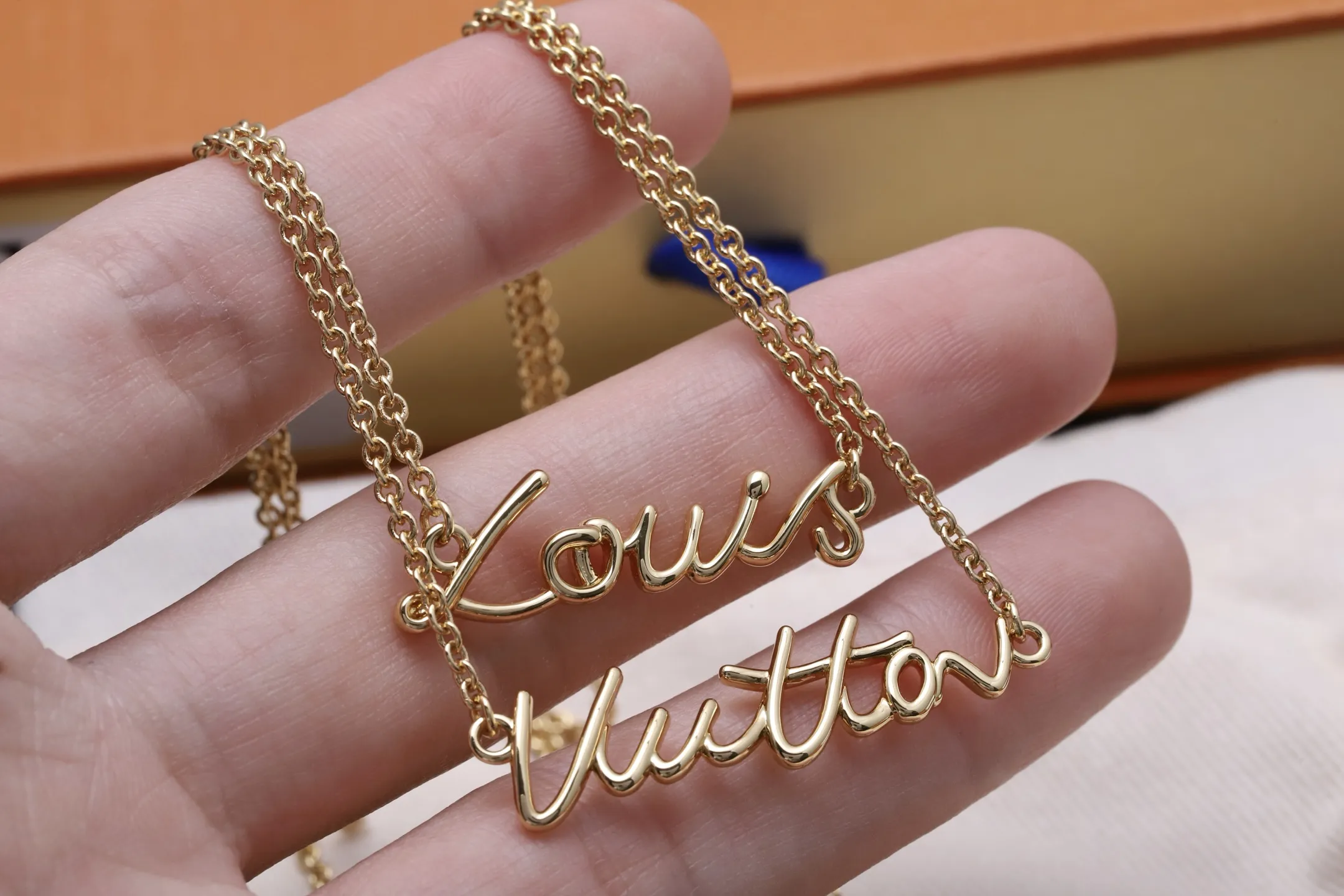 Signature Script Double-Layer Necklace D14517226 — view 4