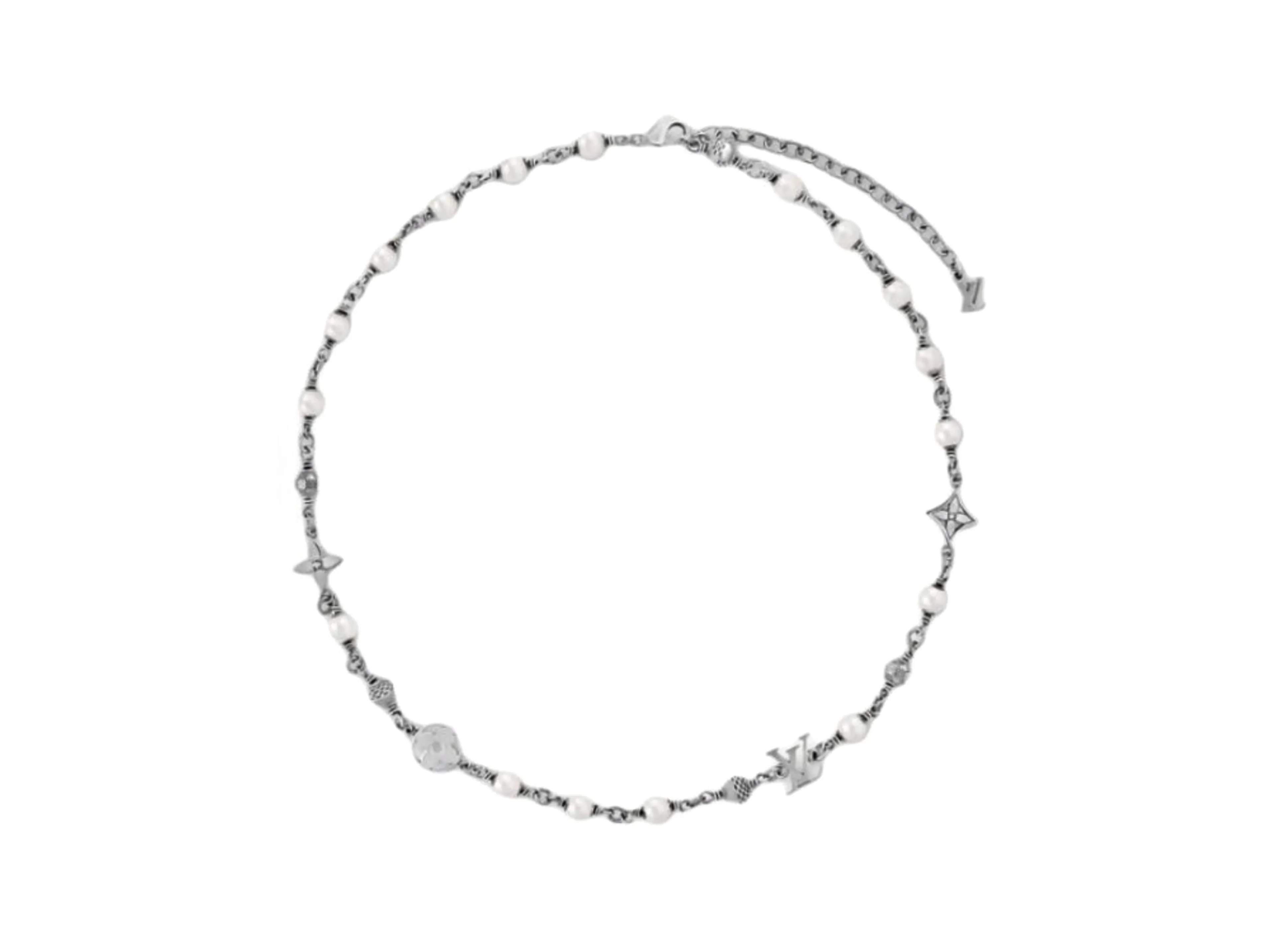 LV Pearls Monogram Chain Necklace D15017648