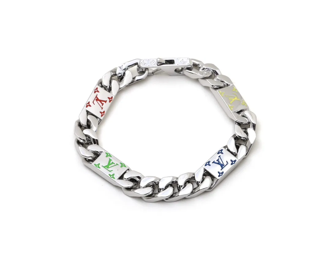 Mosaic Monogram Enamel Chain Bracelet D12017450