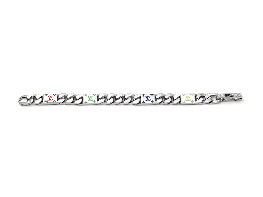 Mosaic Monogram Enamel Chain Bracelet D12017450 — view 2