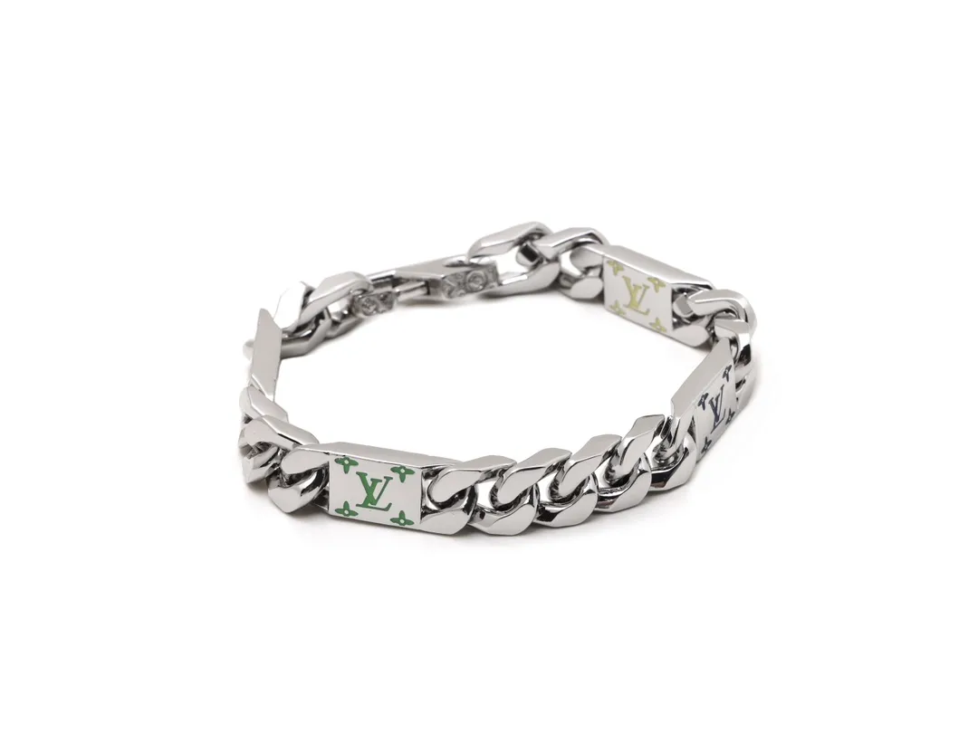 Mosaic Monogram Enamel Chain Bracelet D12017450 — view 3