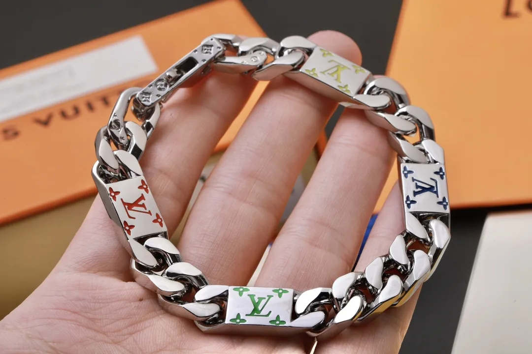 Mosaic Monogram Enamel Chain Bracelet D12017450 — view 7