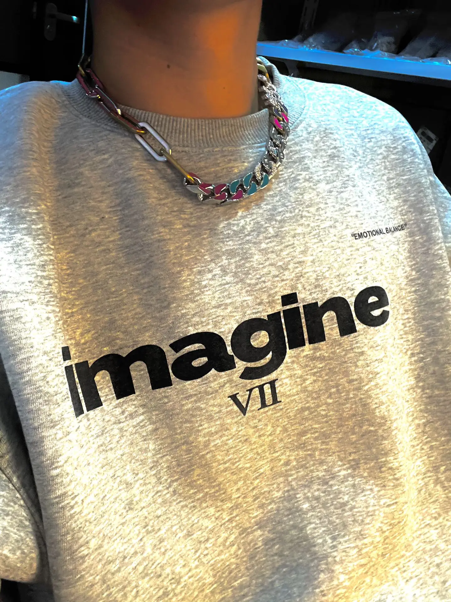 Mixed Chains Monogram Necklace D22017458 — view 9