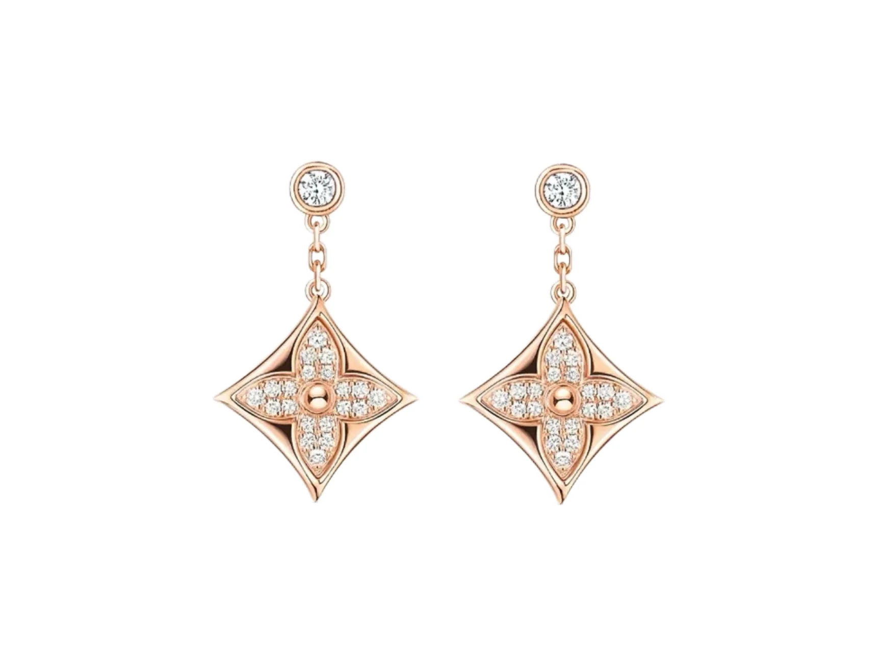 Idylle Blossom Drop Earrings (Gold-Plated Brass) D16017387
