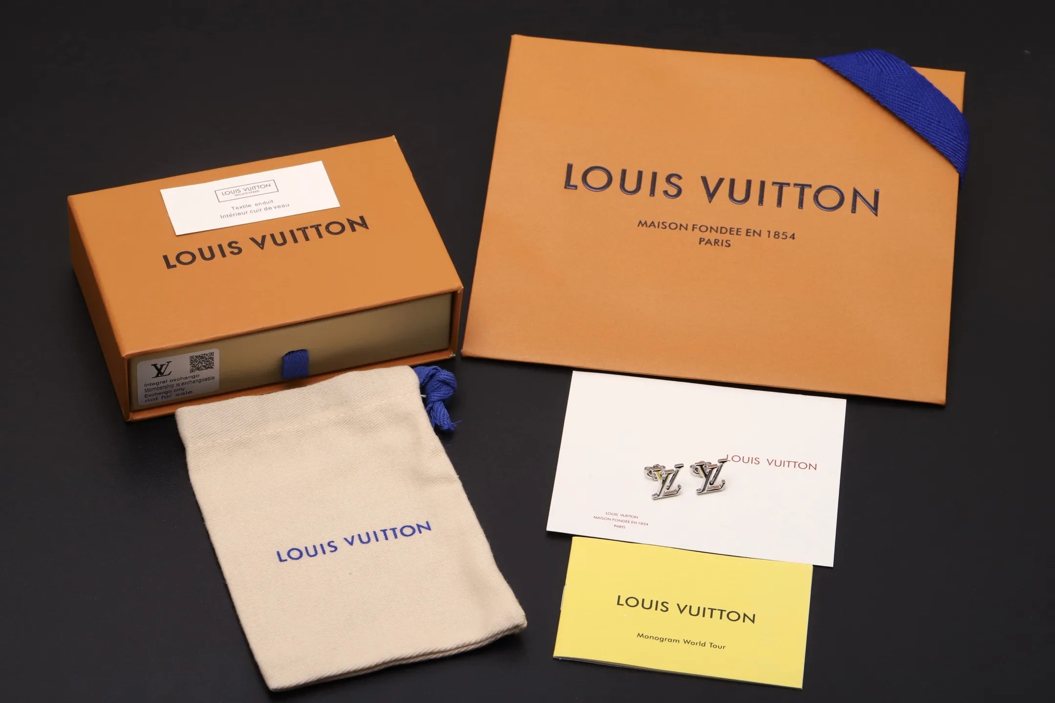 LV Iconic Logo Stud Earrings D12017621 — view 2