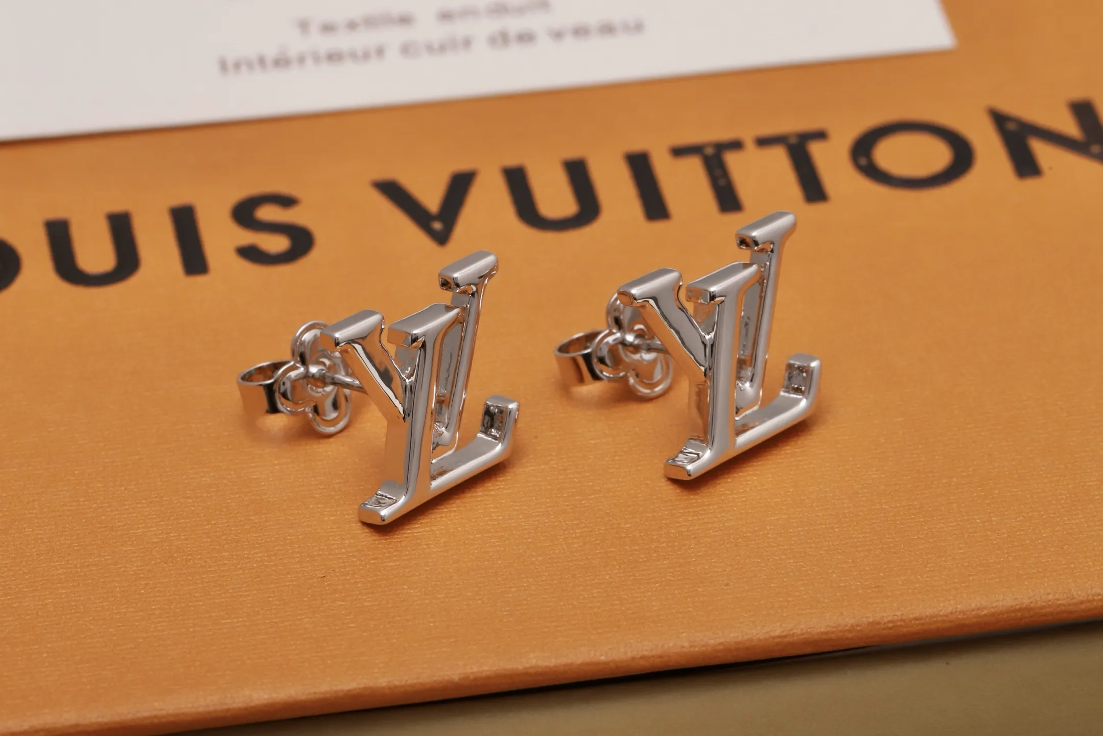 LV Iconic Logo Stud Earrings D12017621 — view 3