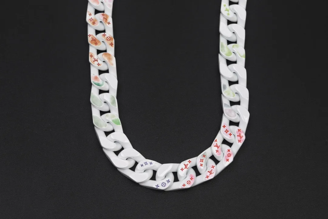 Monogram Clouds Cuban Chain Necklace D21016745 — view 2