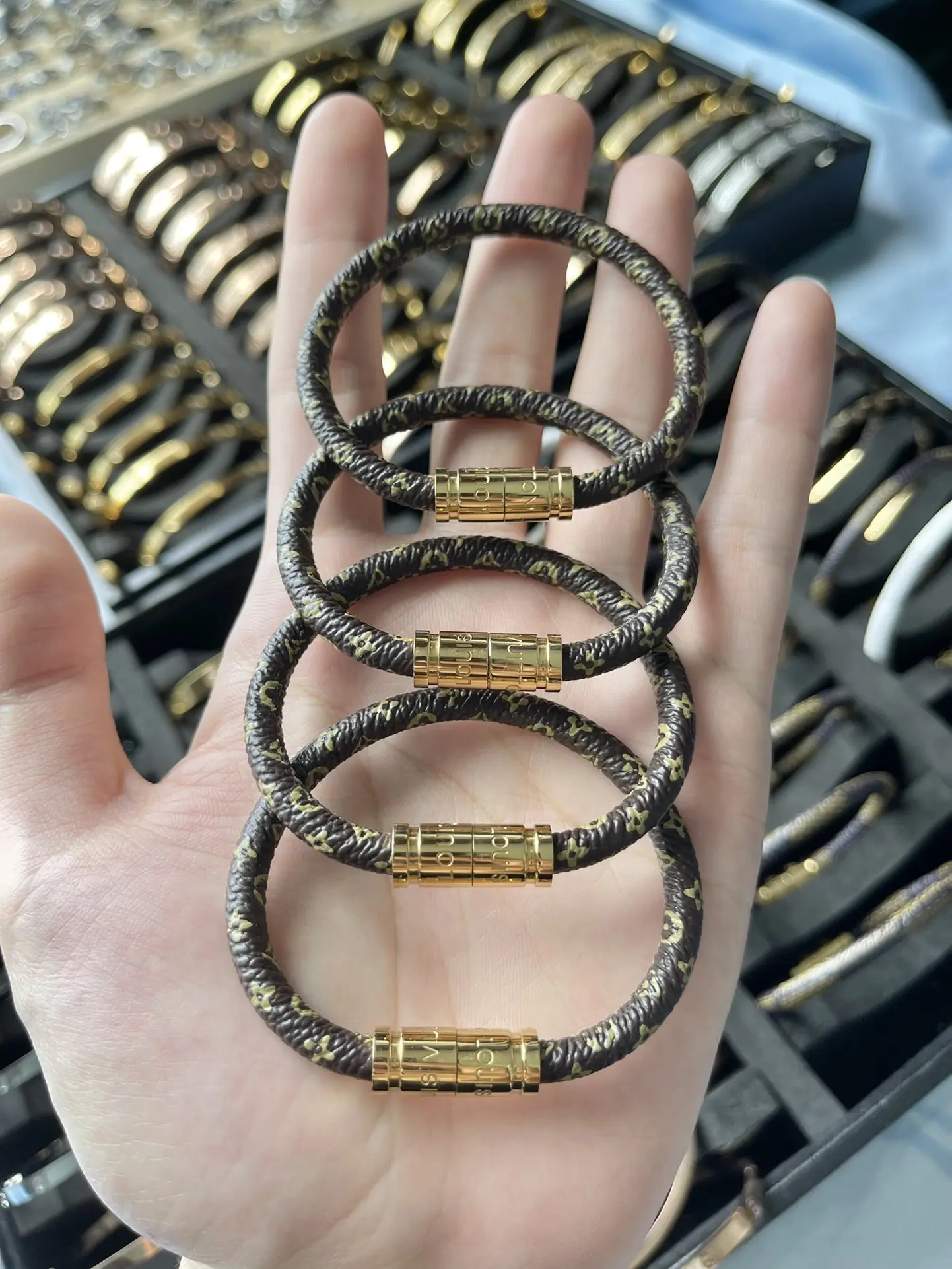 Monogram Canvas Magnetic Cord Bracelet D10016558 — view 9