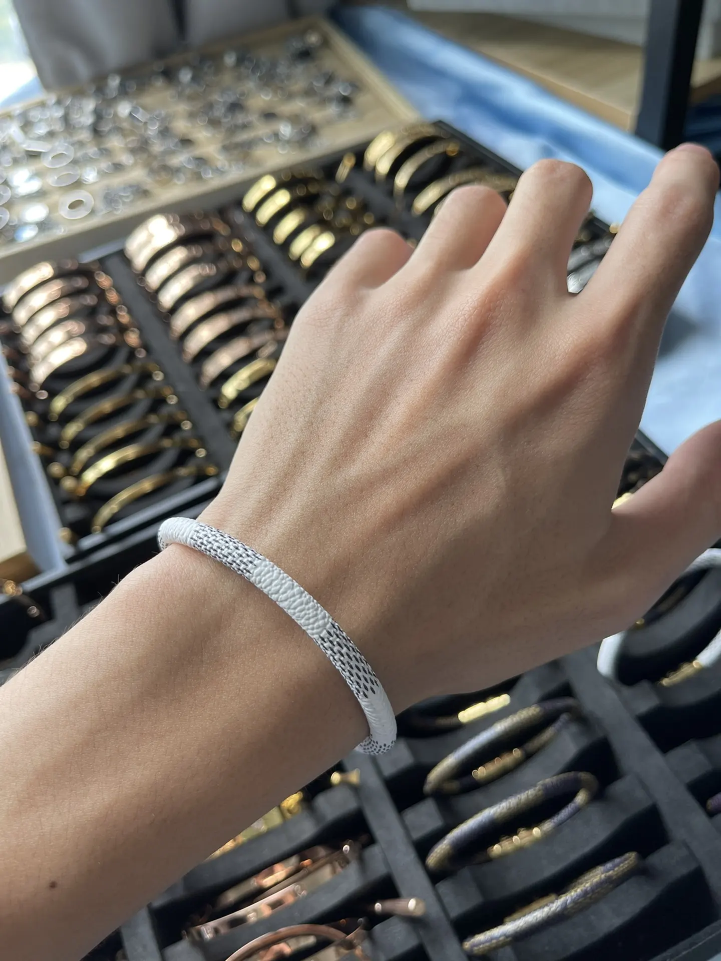Monogram Canvas Magnetic Cord Bracelet D10016561 — view 8