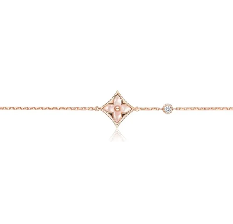 Color Blossom Star Bracelet with Pink Mother-of-Pearl D10517579