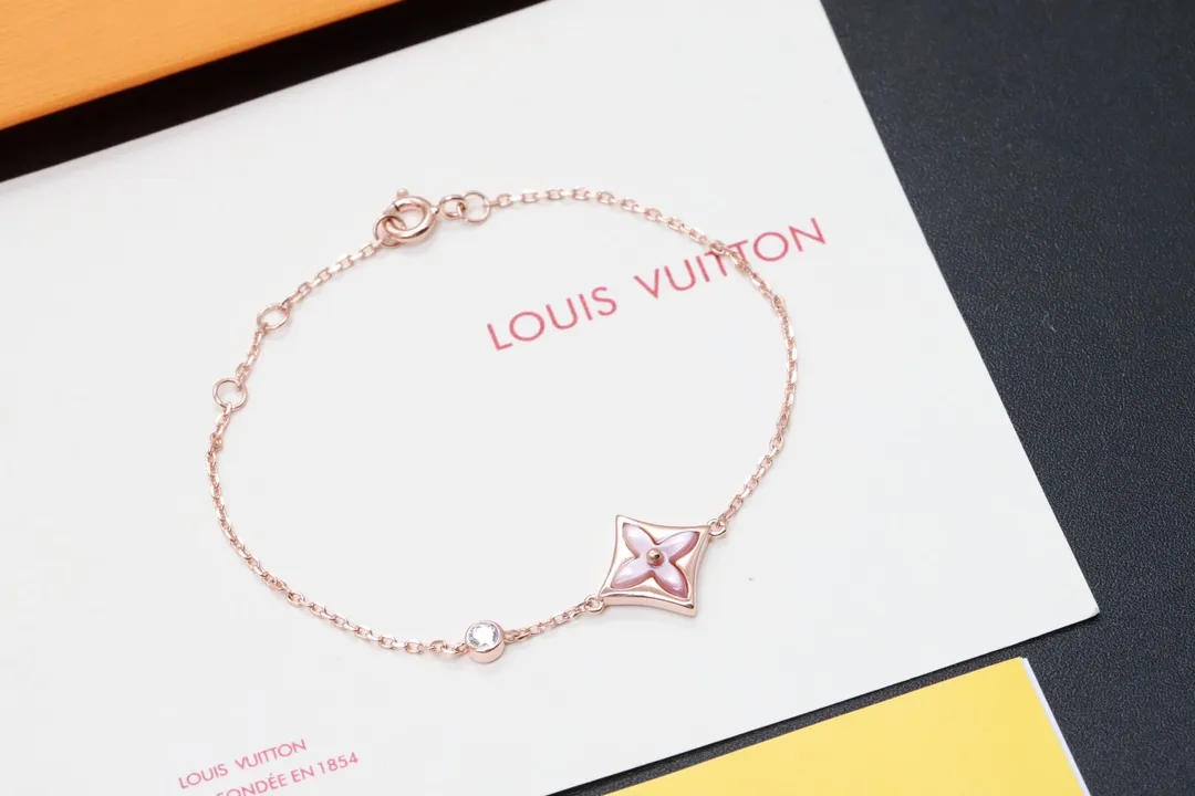 Color Blossom Star Bracelet with Pink Mother-of-Pearl D10517579 — view 3