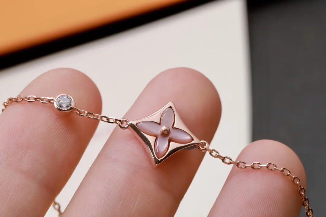 Color Blossom Star Bracelet with Pink Mother-of-Pearl D10517579 — view 5