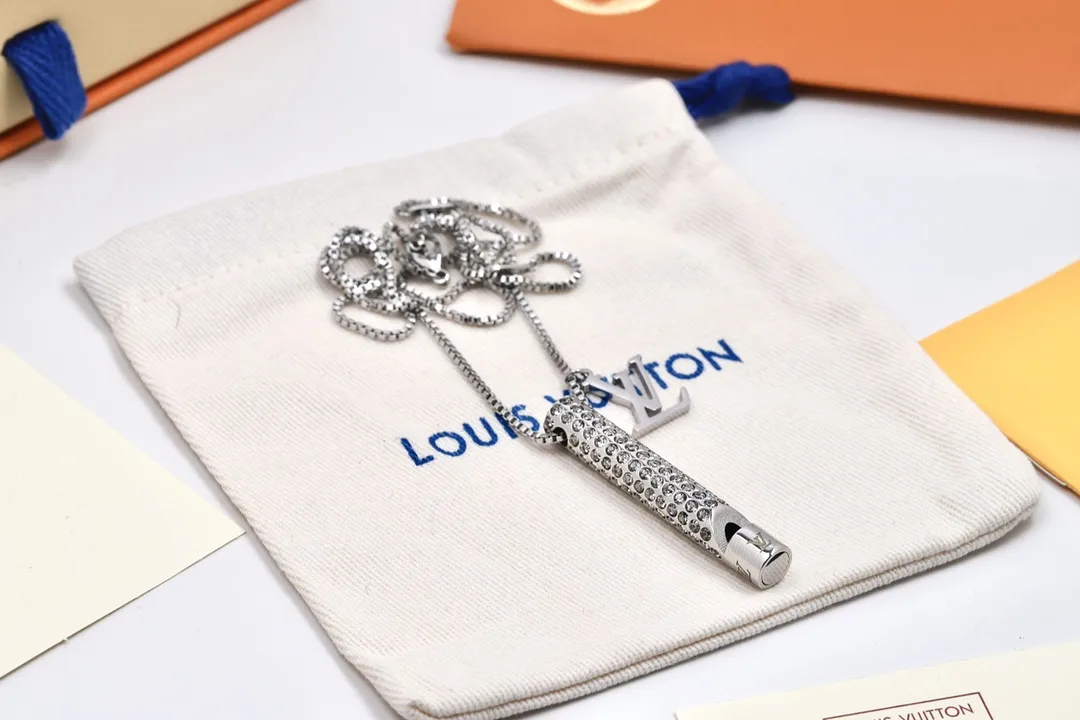 Crystal-Embellished Whistle Pendant Necklace D12517230 — view 5
