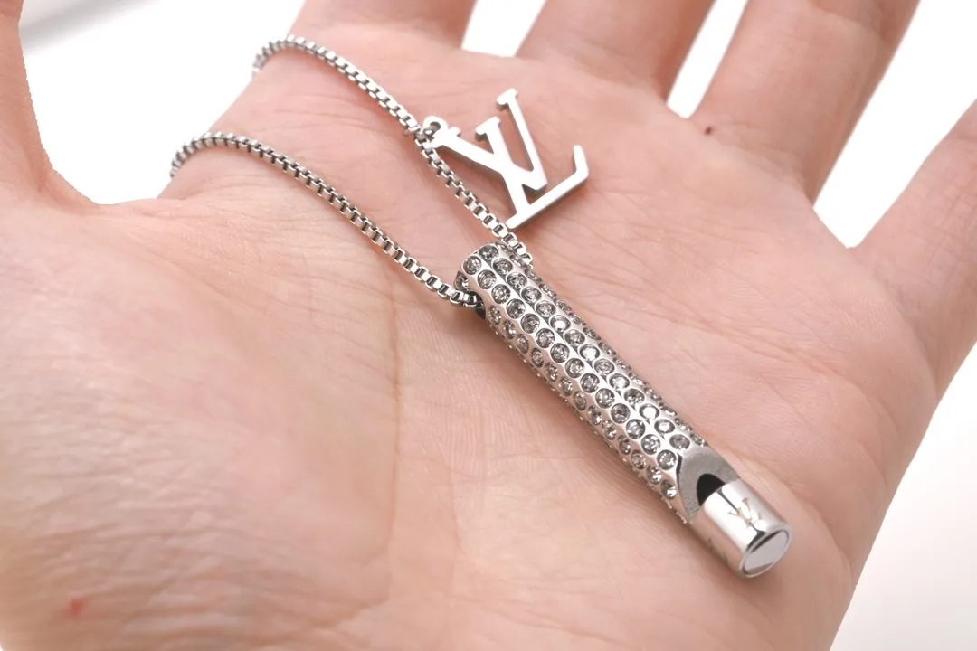 Crystal-Embellished Whistle Pendant Necklace D12517230 — view 9
