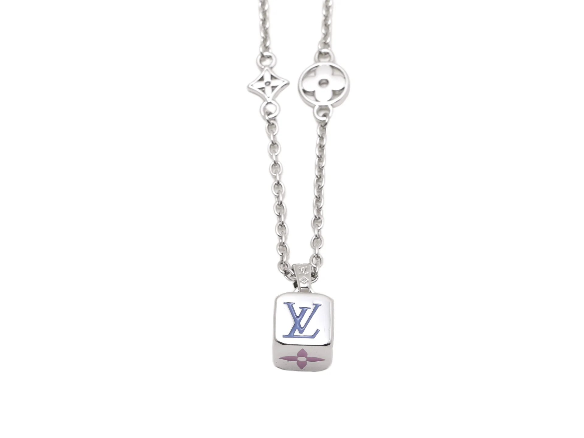 LV Dice Pendant Necklace (Titanium Steel) D10517391