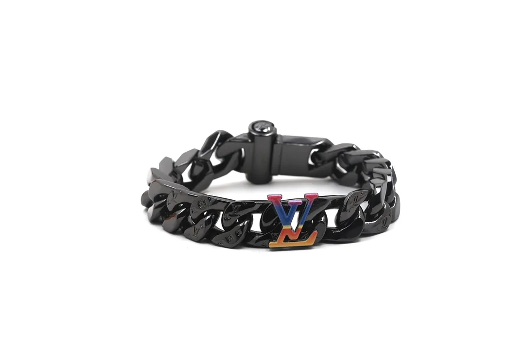 LV 2054 Rainbow Cuban Chain Bracelet D16017406 — view 2