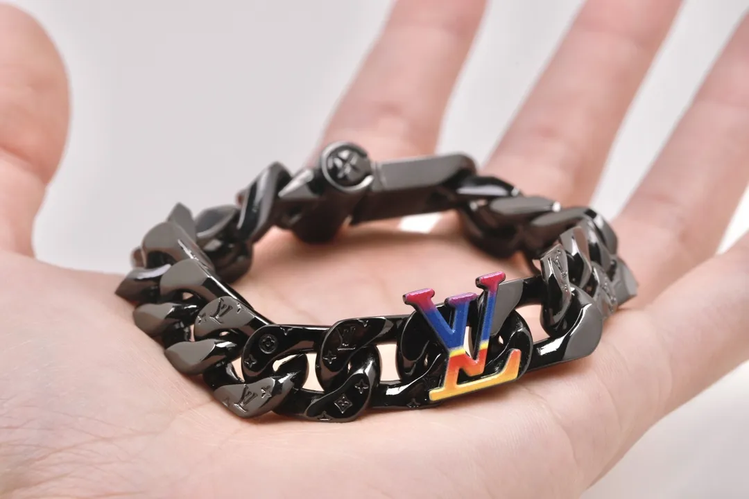 LV 2054 Rainbow Cuban Chain Bracelet D16017406 — view 3