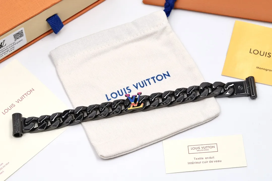 LV 2054 Rainbow Cuban Chain Bracelet D16017406 — view 6
