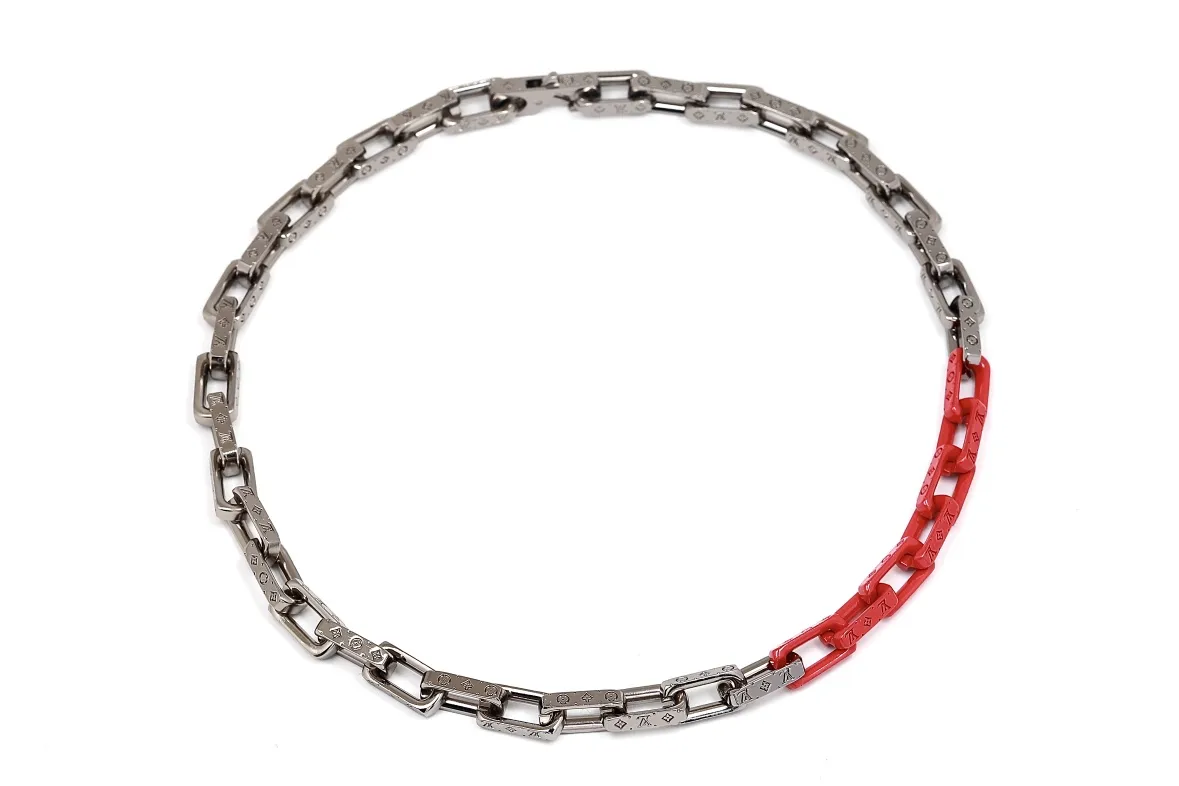 Monogram Engraved Chain Necklace (Titanium Steel) D15017357