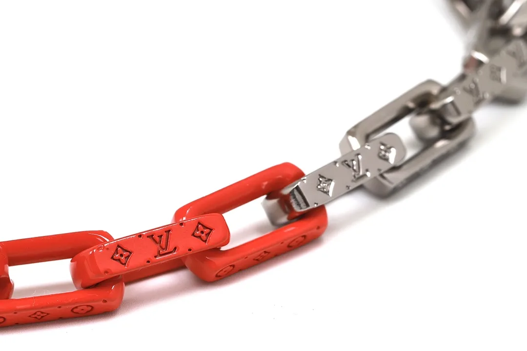 Monogram Engraved Chain Necklace (Titanium Steel) D15017357 — view 2