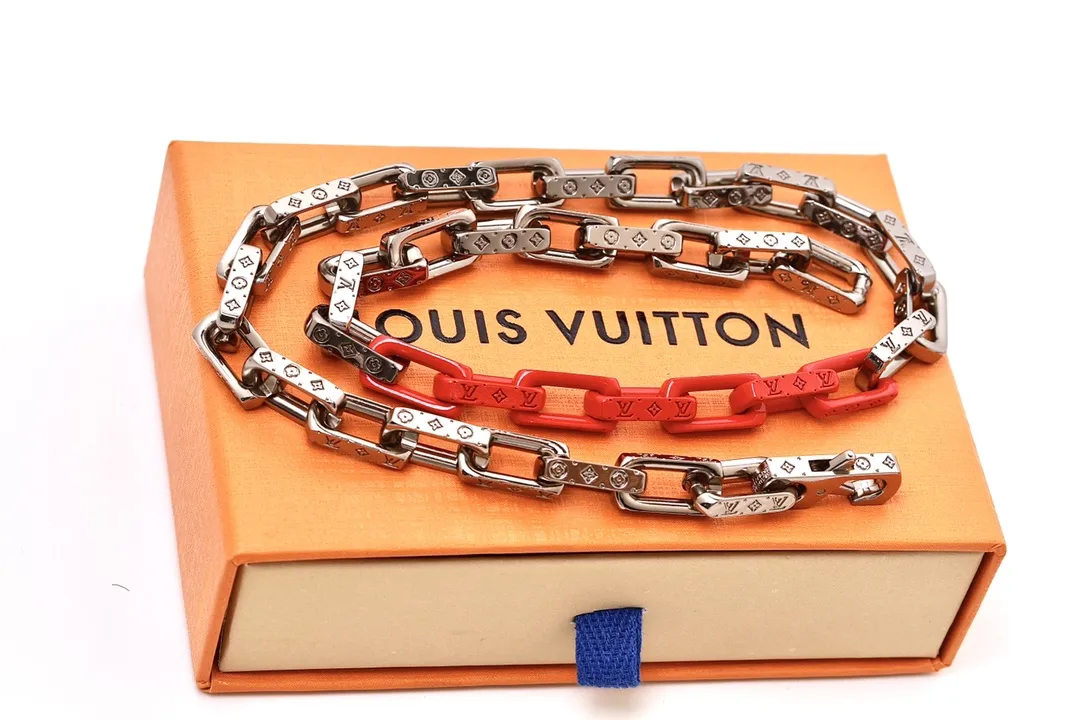 Monogram Engraved Chain Necklace (Titanium Steel) D15017357 — view 5
