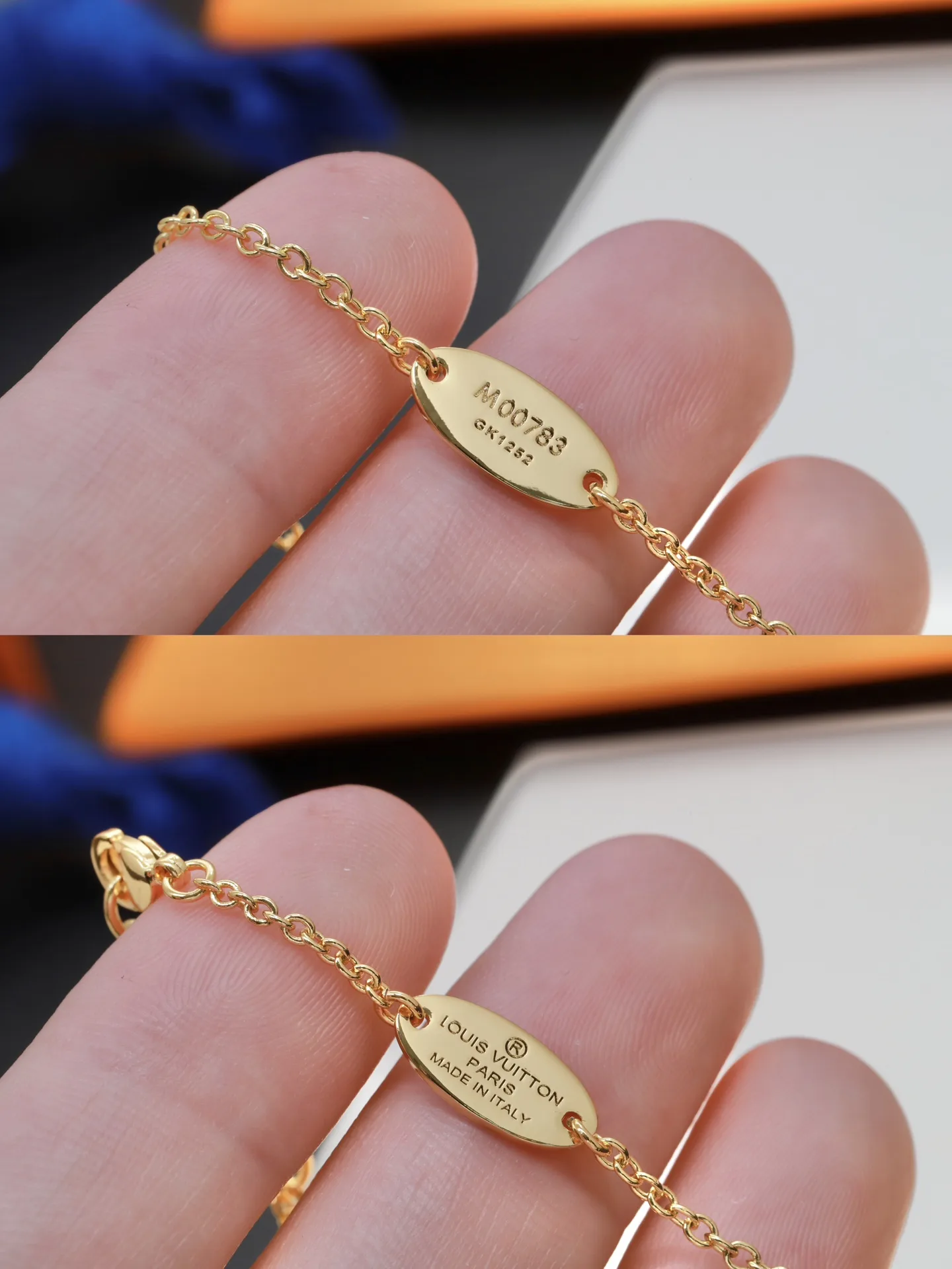 Monogram Flower Crystal Pendant Necklace D13017231 — view 6