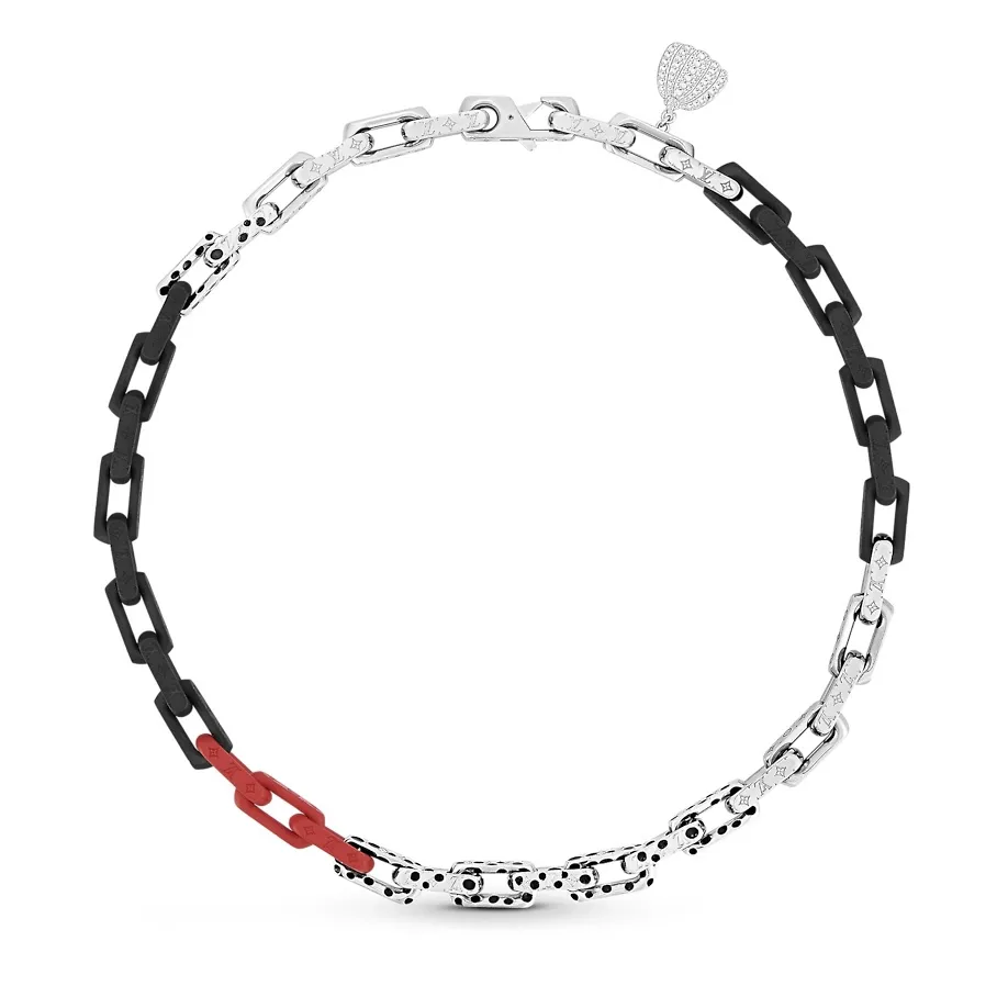 LV x Yayoi Kusama Monogram Chain Necklace D17017456