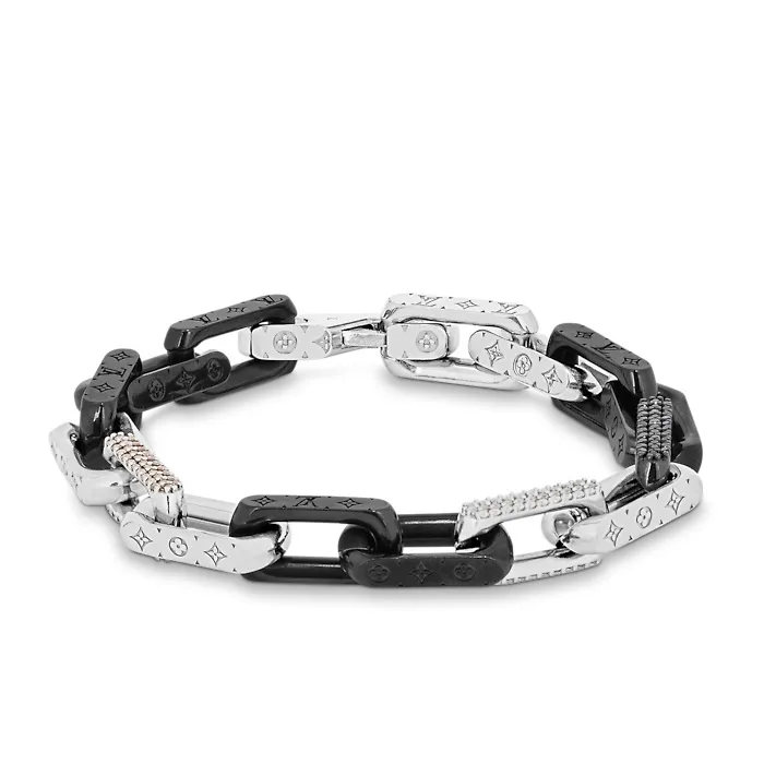 Monogram Chain Bracelet with Crystals D12017582
