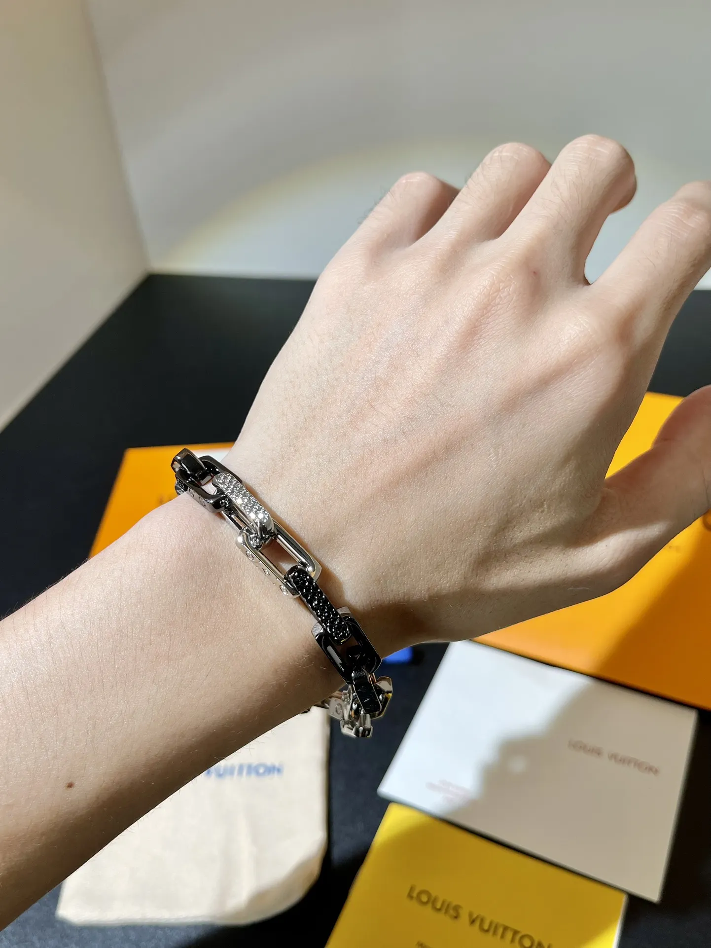 Monogram Chain Bracelet with Crystals D12017582 — view 9