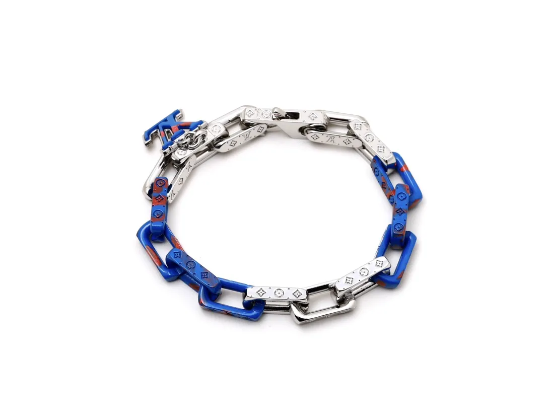 Monogram Chain Bracelet in Resin and Steel D12017414