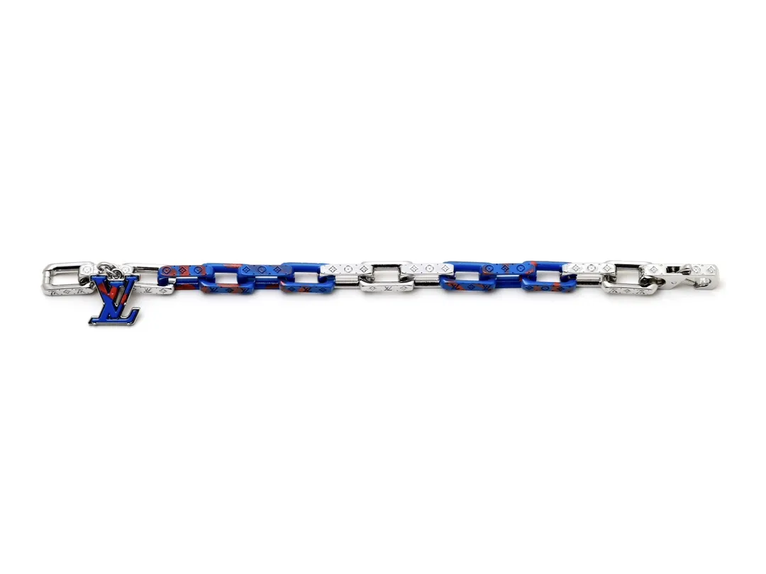 Monogram Chain Bracelet in Resin and Steel D12017414 — view 2