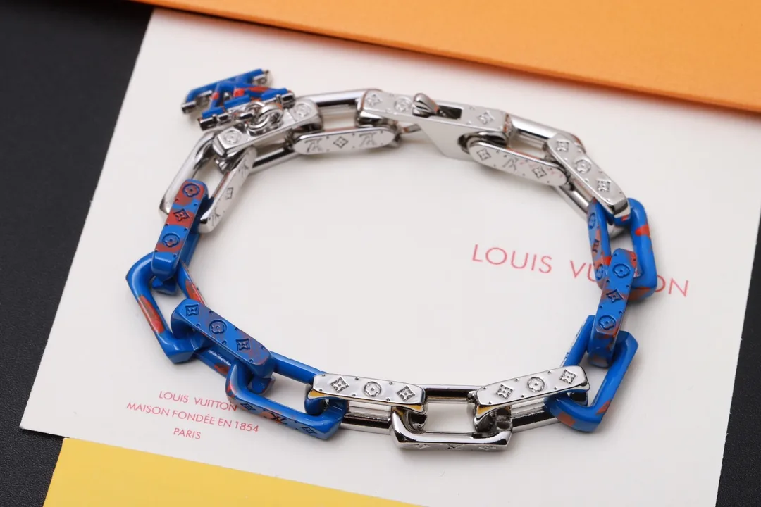Monogram Chain Bracelet in Resin and Steel D12017414 — view 5