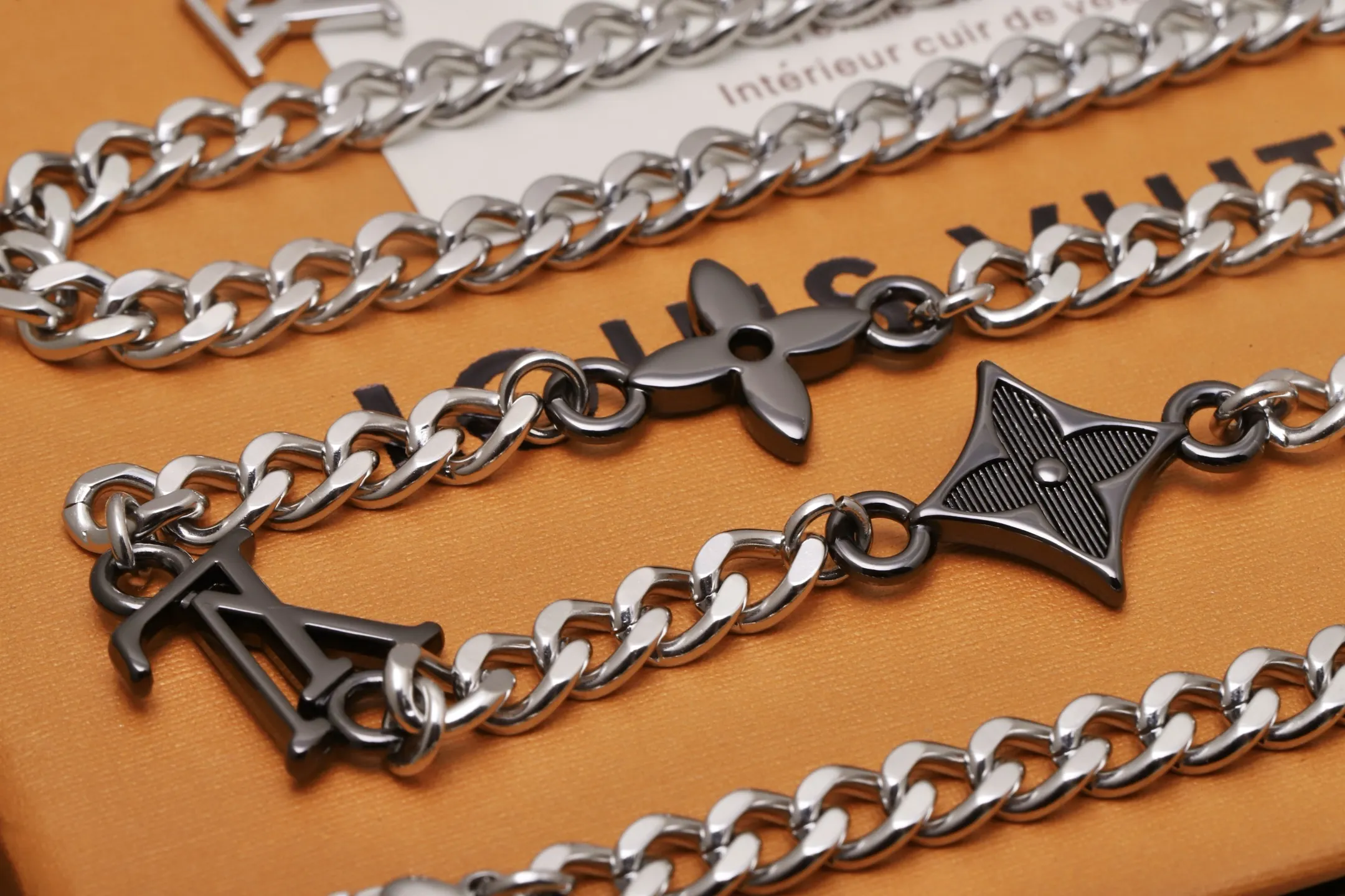 Monogram Row Chain Necklace D14517513 — view 8