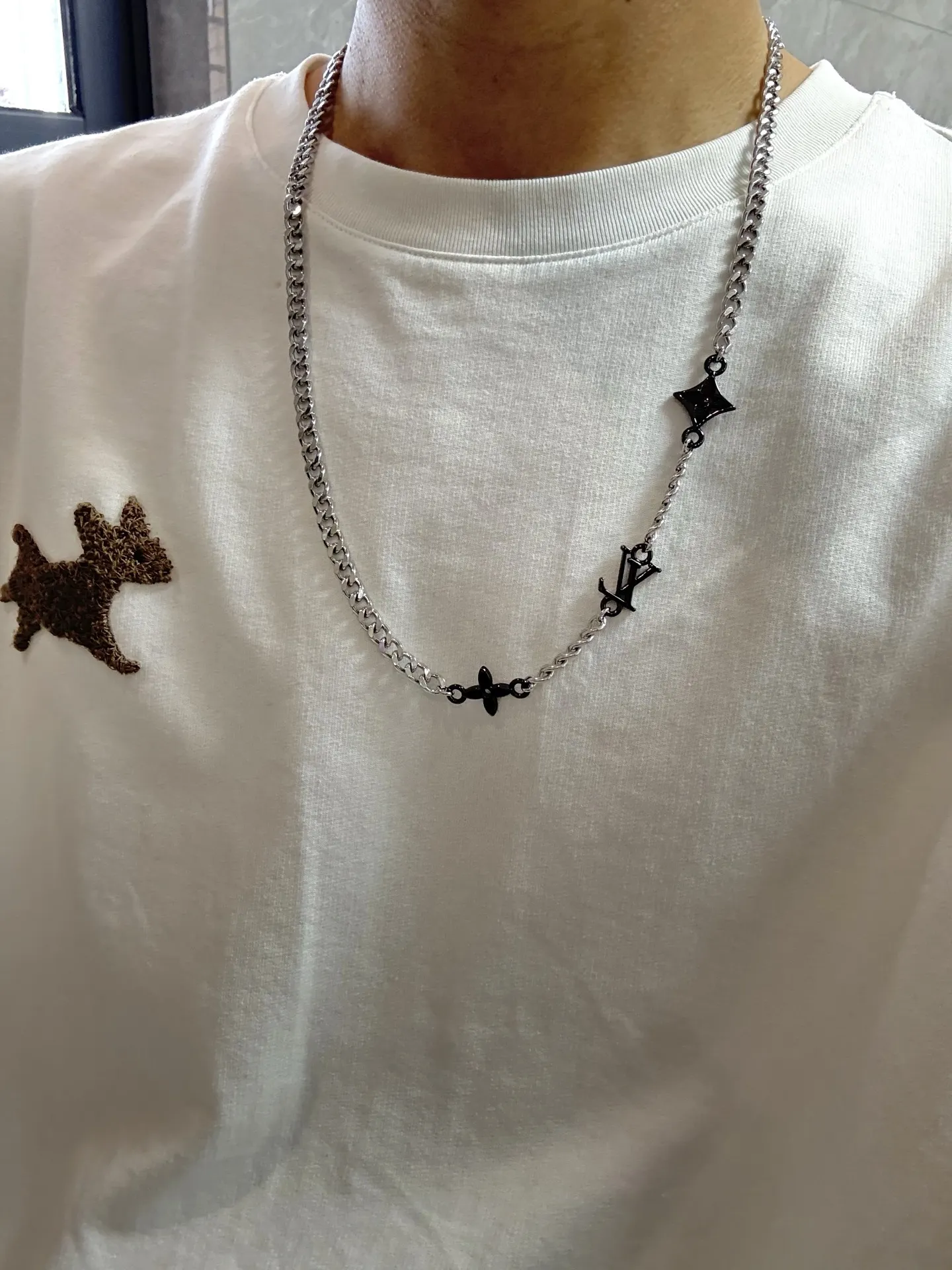 Monogram Row Chain Necklace D14517513 — view 9