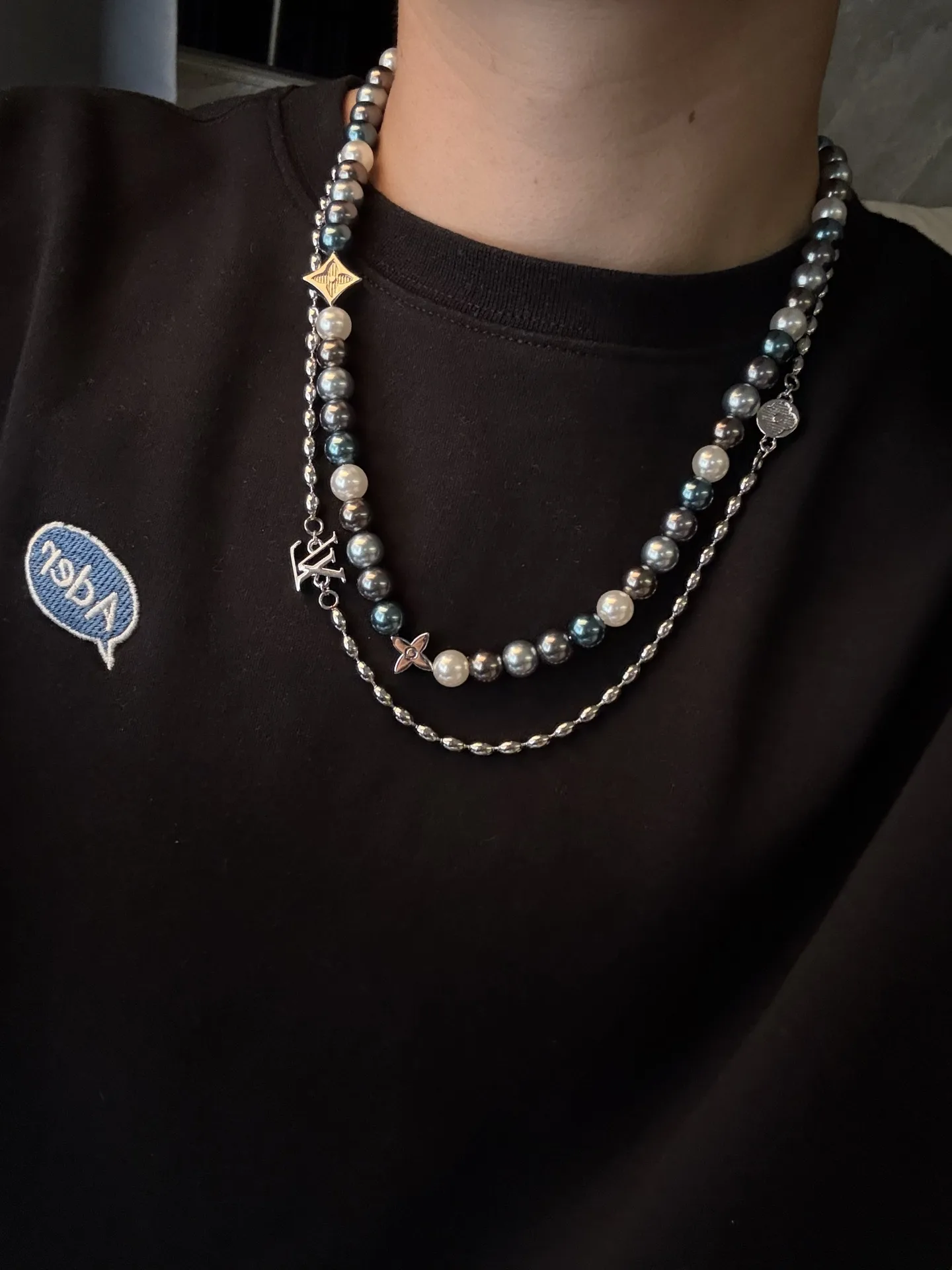 Louis Vuitton Pearls Fusion Monogram Necklace D15517612 — view 7