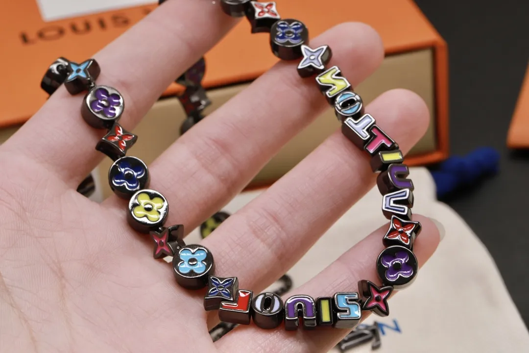 Monogram Party Enamel Bead Necklace D18016749 — view 6