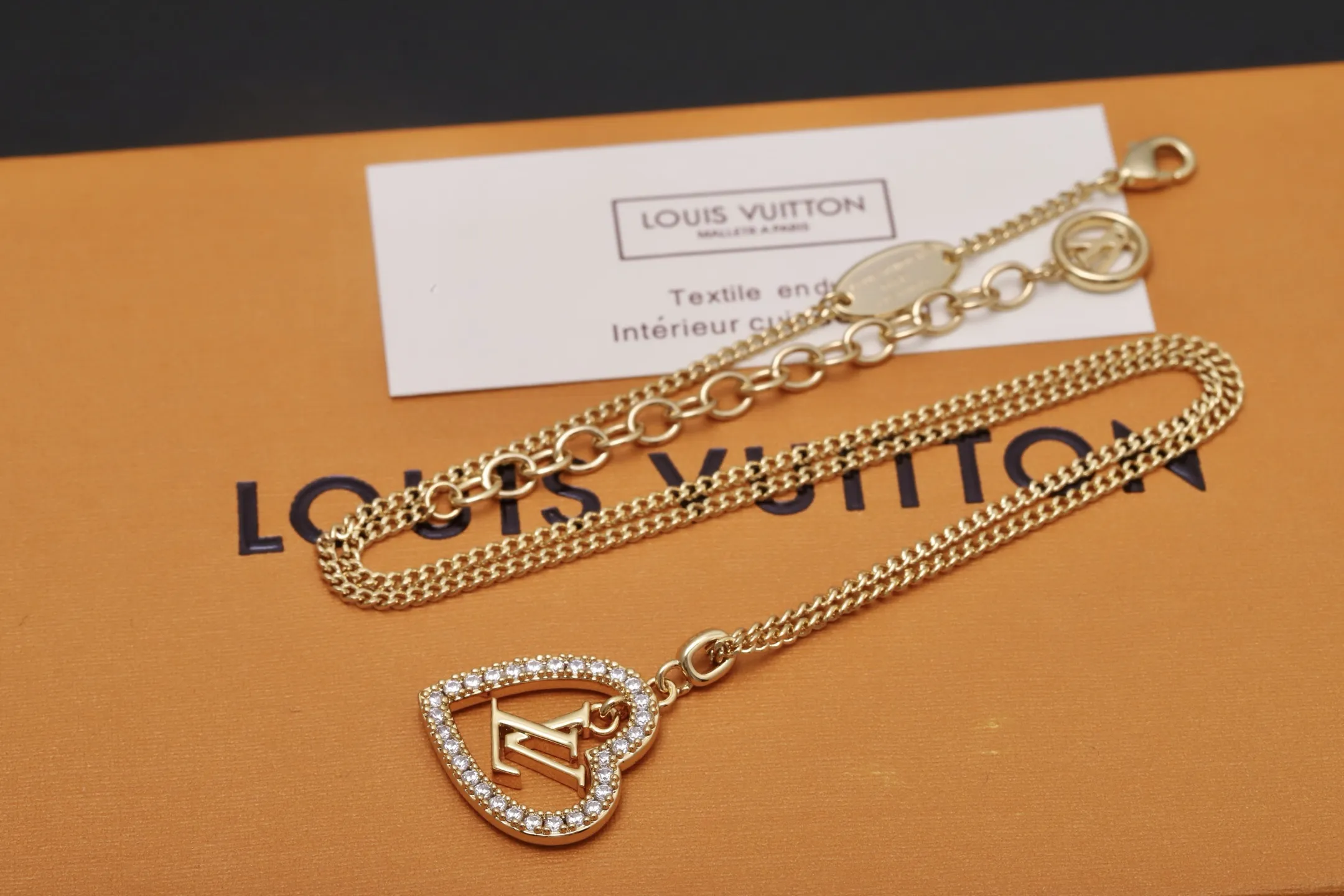 My LV Heart Pendant Necklace D14017656 — view 3