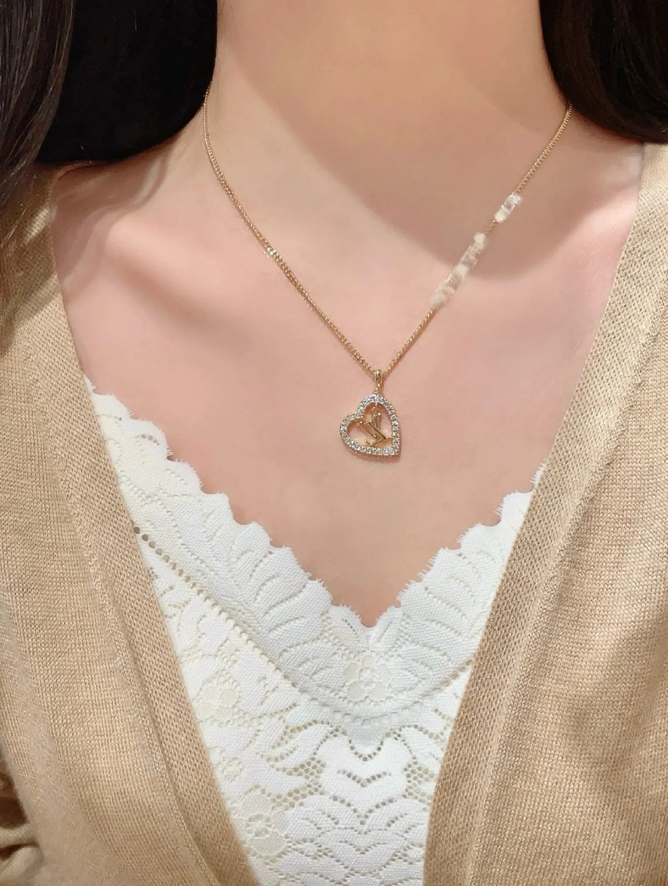 My LV Heart Pendant Necklace D14017656 — view 8