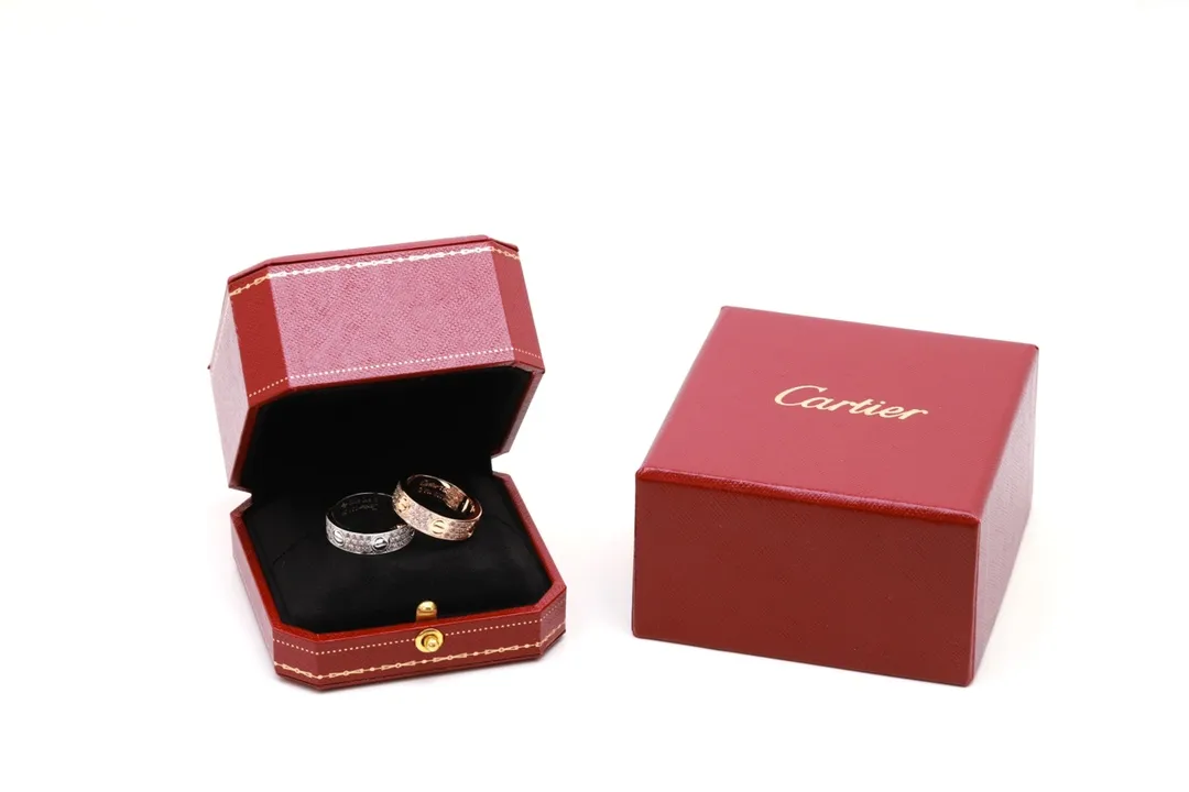 Love Pave Diamond Ring (Gold-Plated Brass) D17517073 — view 8