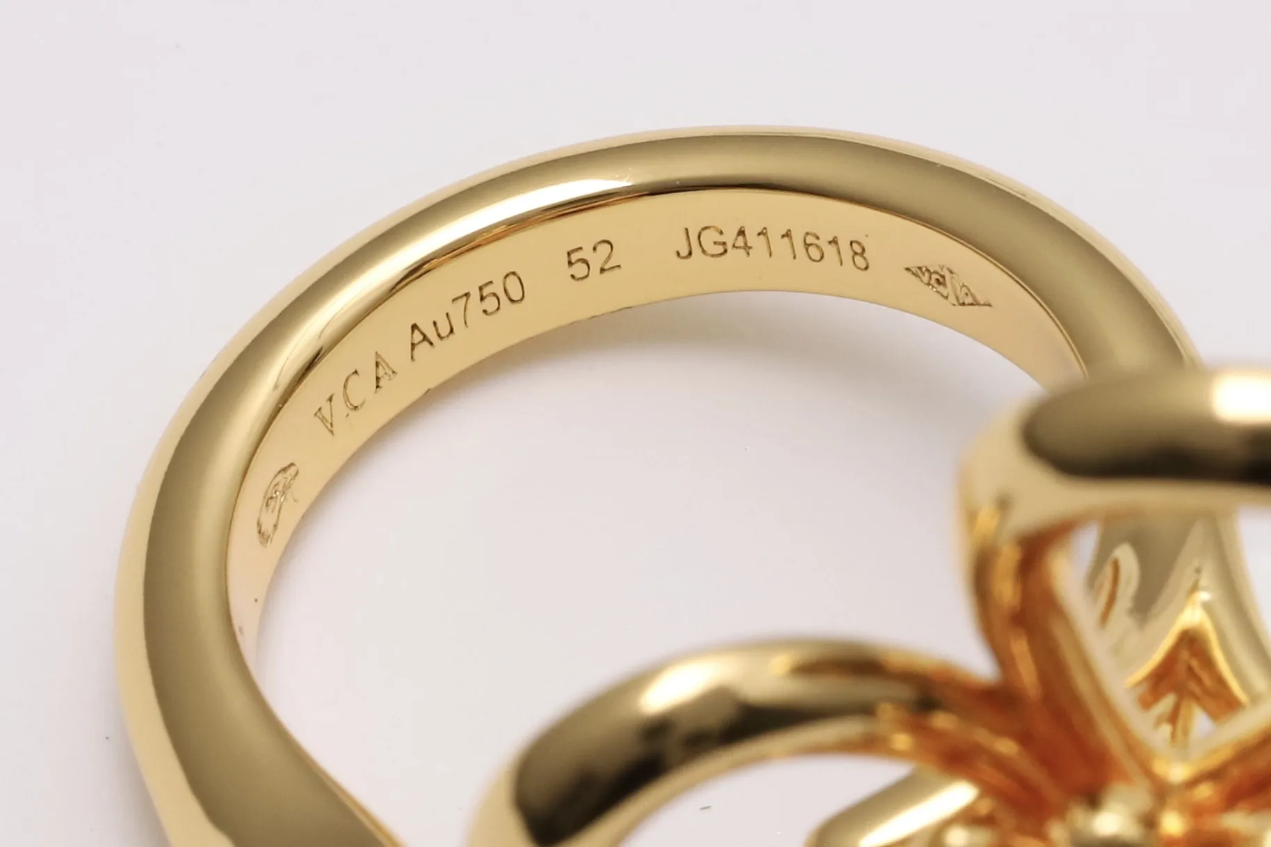 Flowerlace Diamond Ring (Gold-Plated Brass) D14517178 — view 7