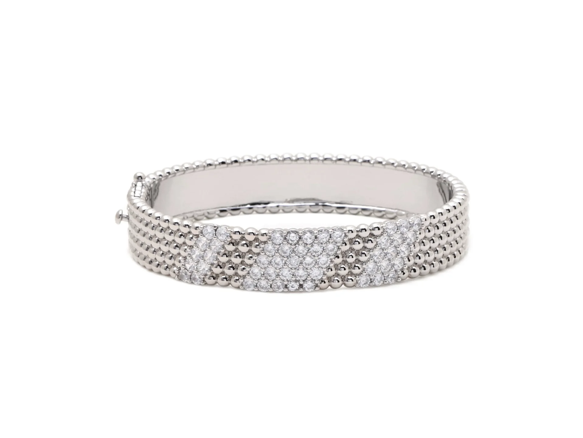 Perlée Diamonds Bangle (Gold-Plated Brass) D17517667