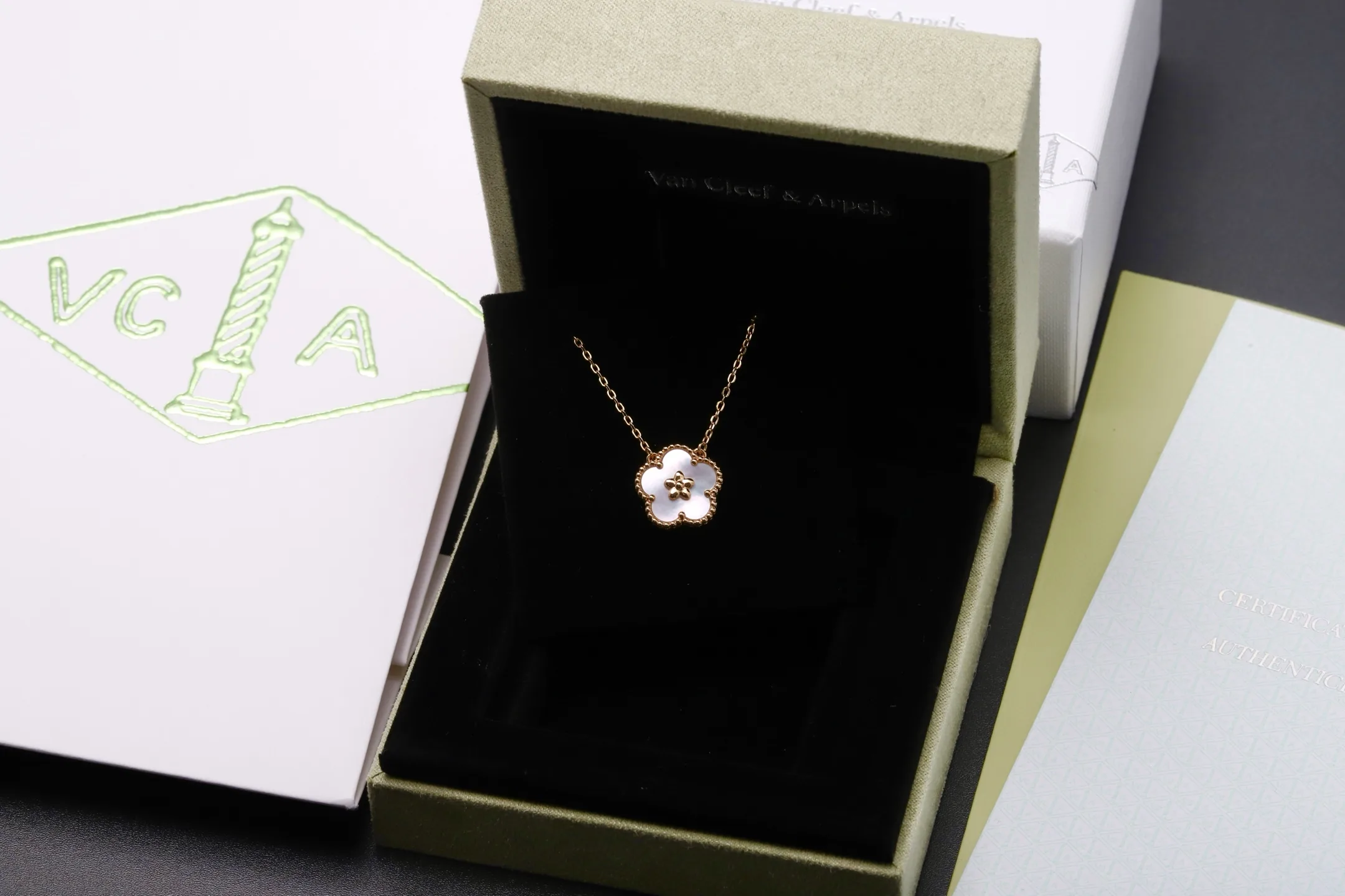 Lucky Spring Plum Blossom Pendant Necklace (Sterling Silver) D15017201 — view 2
