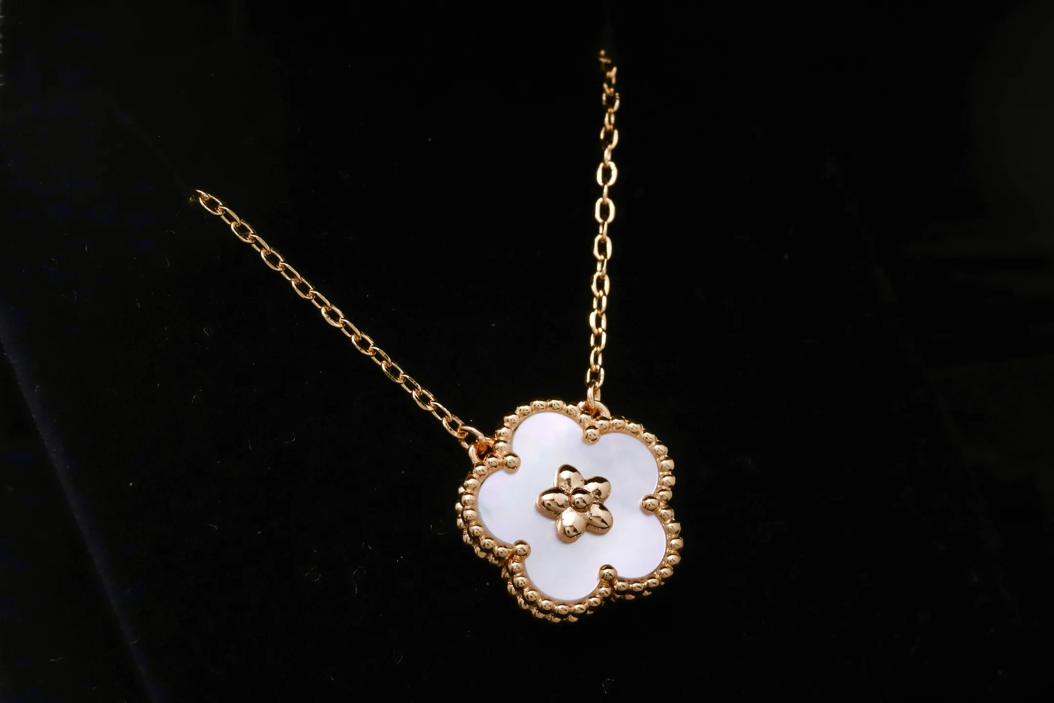Lucky Spring Plum Blossom Pendant Necklace (Sterling Silver) D15017201 — view 3