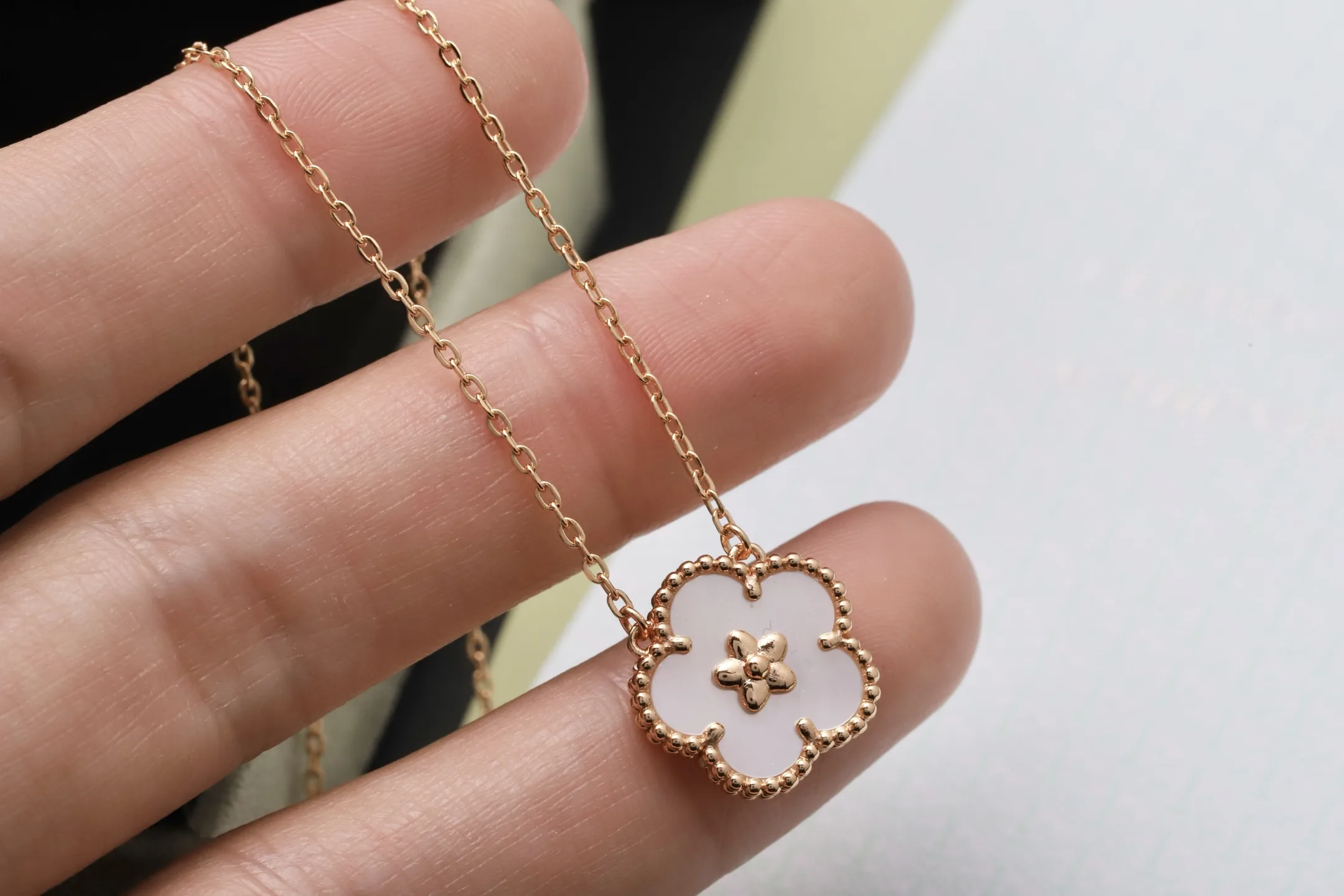 Lucky Spring Plum Blossom Pendant Necklace (Sterling Silver) D15017201 — view 6