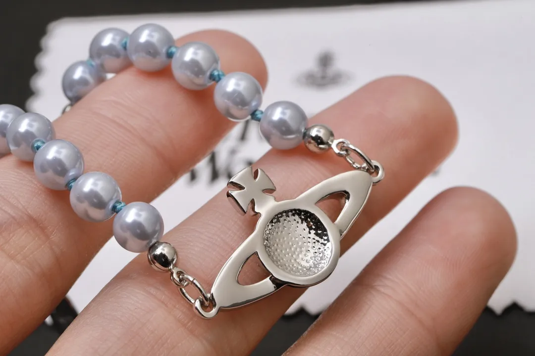 Orb Saturn Pearl Necklace and Bracelet Set D16516984 — view 6