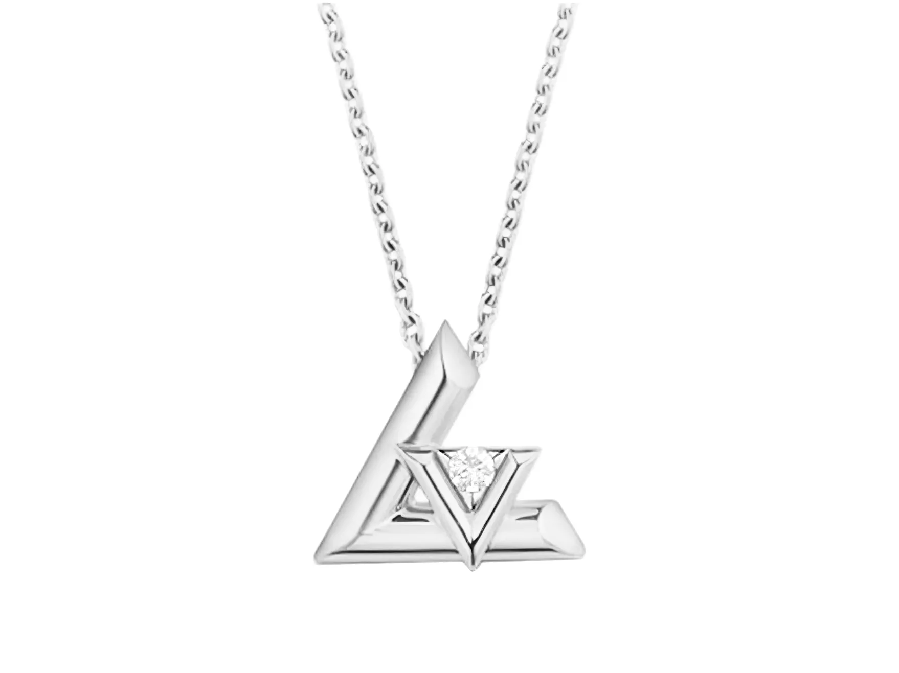 LV Volt Small Pendant Necklace (Sterling Silver) D23517040